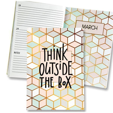 ■ I Love Stationery A5 170pg Annual Planner Journal - Think Outside The Box by I Love Stationery on Schoolbooks.ie