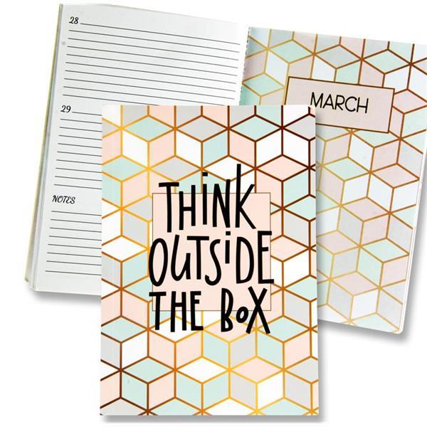I Love Stationery A5 170pg Annual Planner Journal - Think Outside The Box by I Love Stationery on Schoolbooks.ie