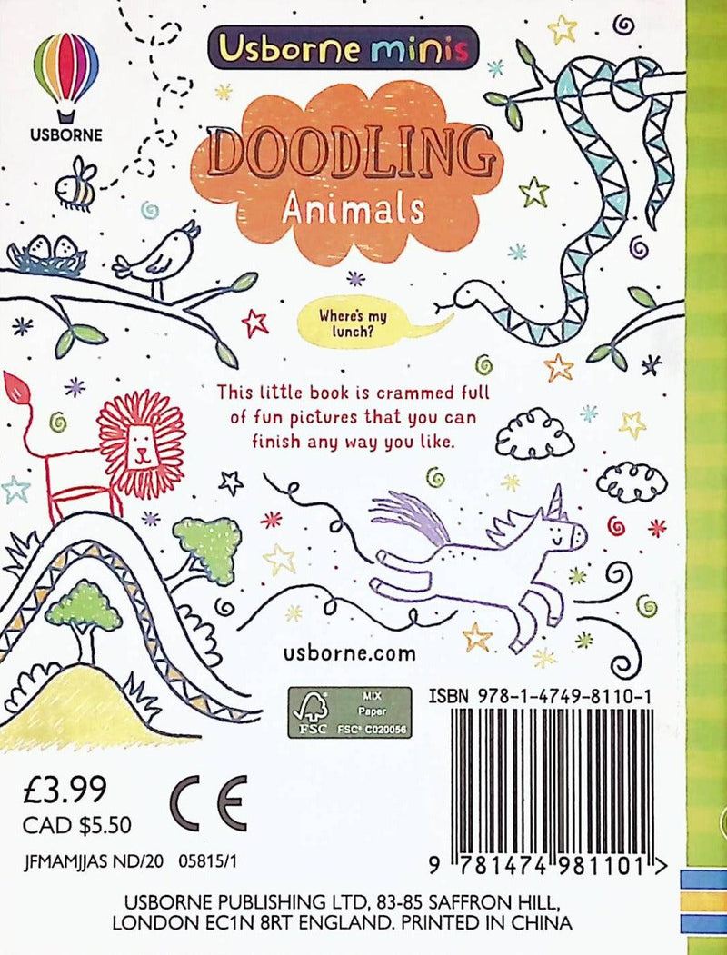■ Doodling Animals by Usborne Publishing Ltd on Schoolbooks.ie
