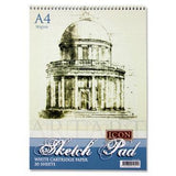 Icon A4 Spiral Sketch Pad by Icon on Schoolbooks.ie