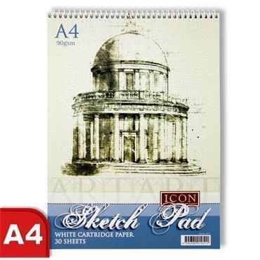 Icon A4 Spiral Sketch Pad by Icon on Schoolbooks.ie