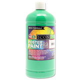 Icon Art 1ltr Poster Paint - Emerald Green by Icon on Schoolbooks.ie