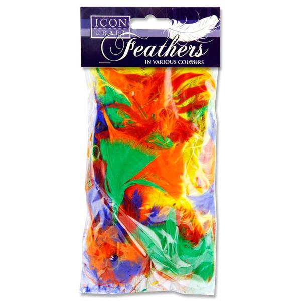 Icon Craft 18g Bag Feathers - Bold by Icon on Schoolbooks.ie