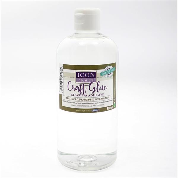 Icon Craft - 500ml Clear PVA Craft Glue by Icon Craft on Schoolbooks.ie