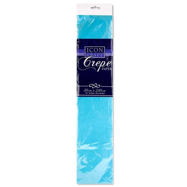 Icon Craft 50x250cm 17gsm Crepe Paper - Baby Blue by Icon on Schoolbooks.ie