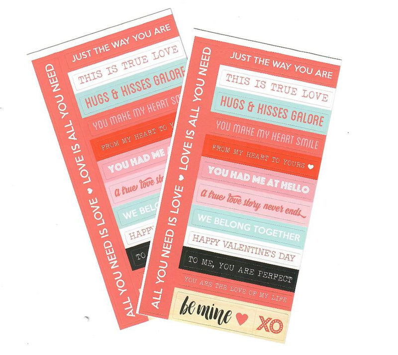 ■ Icon Craft Card 14 Stickers - Love by Icon on Schoolbooks.ie