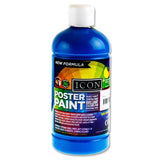 Icon Poster Paint 500ml - Cyan Blue by Icon on Schoolbooks.ie