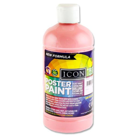 Icon - Poster Paint - 500ml - Pink by Icon on Schoolbooks.ie