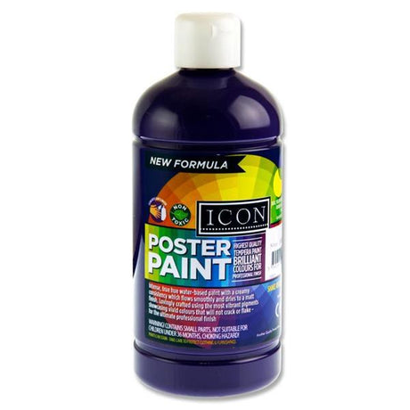 Icon Poster Paint 500ml - Purple - Violet by Icon on Schoolbooks.ie