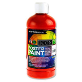 Icon Poster Paint 500ml - Scarlet Red by Icon on Schoolbooks.ie