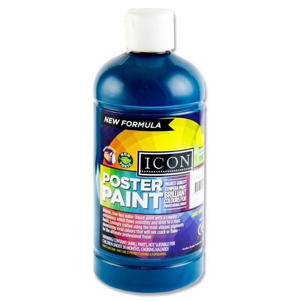 Icon - Poster Paint 500ml - Turquoise by Icon on Schoolbooks.ie