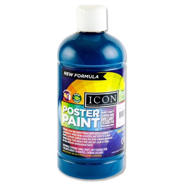 Icon Poster Paint 500ml - Turquoise by Icon on Schoolbooks.ie