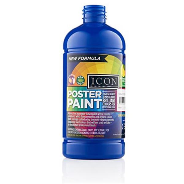 Icon Poster Paint 500ml - Ultramarine Blue by Icon on Schoolbooks.ie