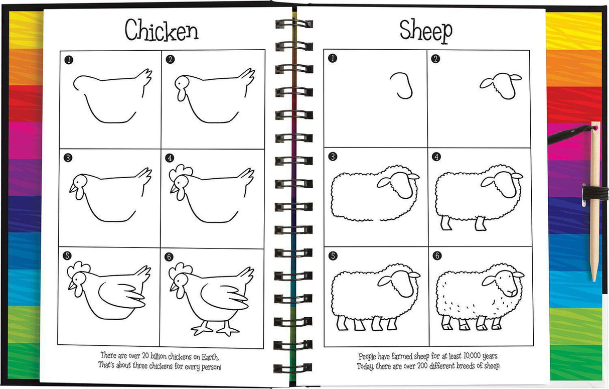 ■ Scratch and Draw Farm Animals by Imagine That Publishing Ltd on Schoolbooks.ie