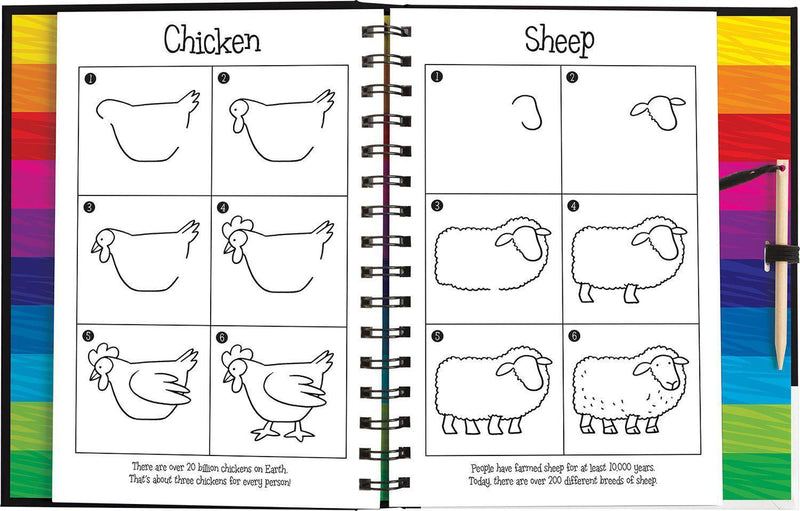 ■ Scratch and Draw Farm Animals by Imagine That Publishing Ltd on Schoolbooks.ie