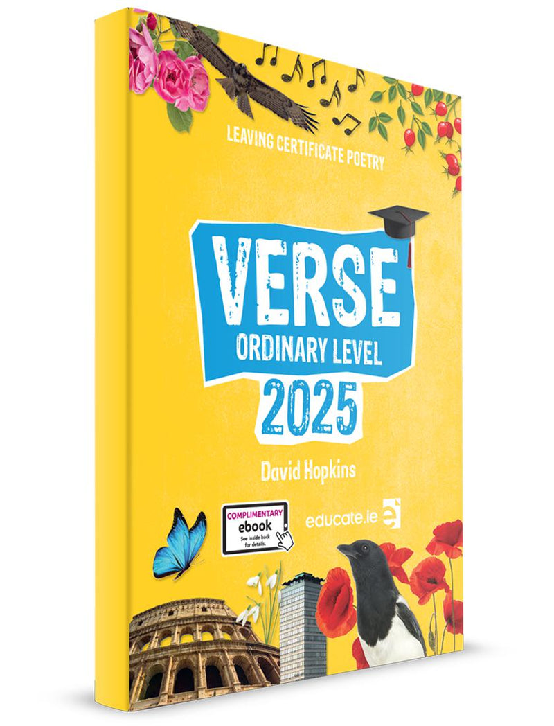 Verse 2025 - Leaving Cert Poetry - Ordinary Level - Textbook by Educate.ie on Schoolbooks.ie