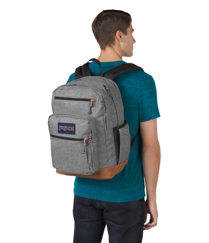 ■ JanSport Cool Student Backpack - Grey Letterman Poly by JanSport on Schoolbooks.ie