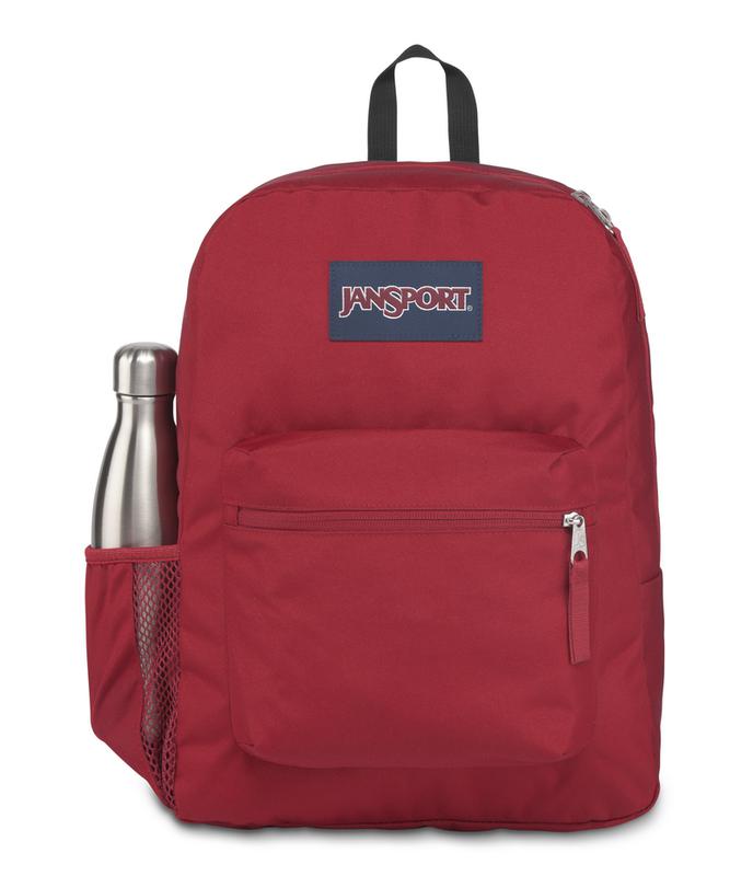 JanSport Cross Town Backpack - Viking Red by JanSport on Schoolbooks.ie