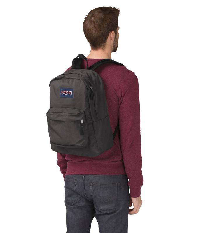 JanSport Superbreak Backpack Forge Grey Schoolbooks.ie