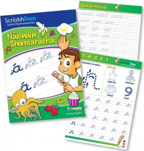 Scríobh Liom do Naíonáin Shóisearacha (Book & Practice Copy Set) by Just Rewards on Schoolbooks.ie