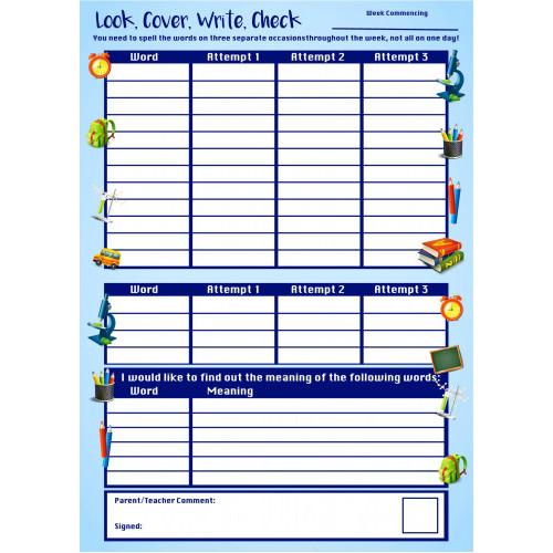 Spelling Record Book by Just Rewards on Schoolbooks.ie