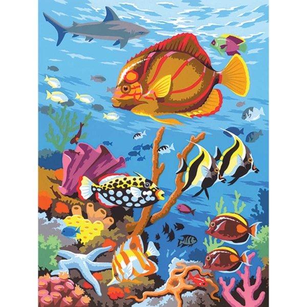 ■ Coral Scene - Medium Paint By Numbers by KSG on Schoolbooks.ie