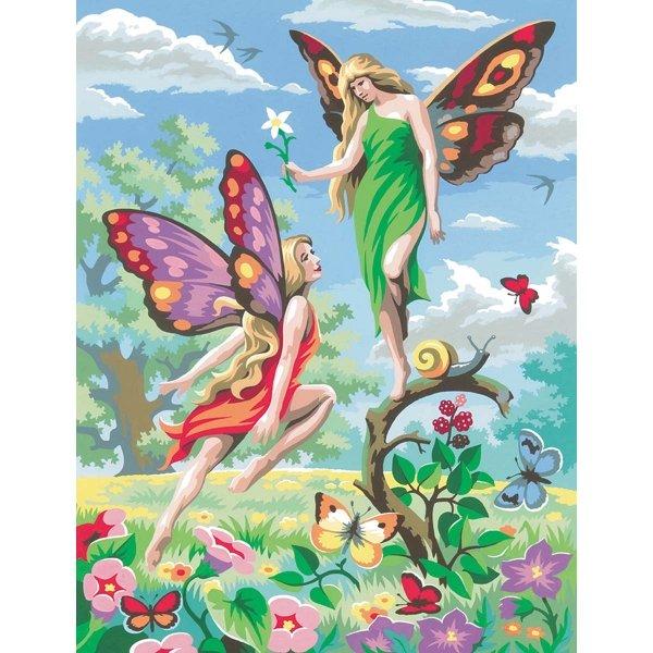 ■ Fairies - Medium Paint By Numbers by KSG on Schoolbooks.ie