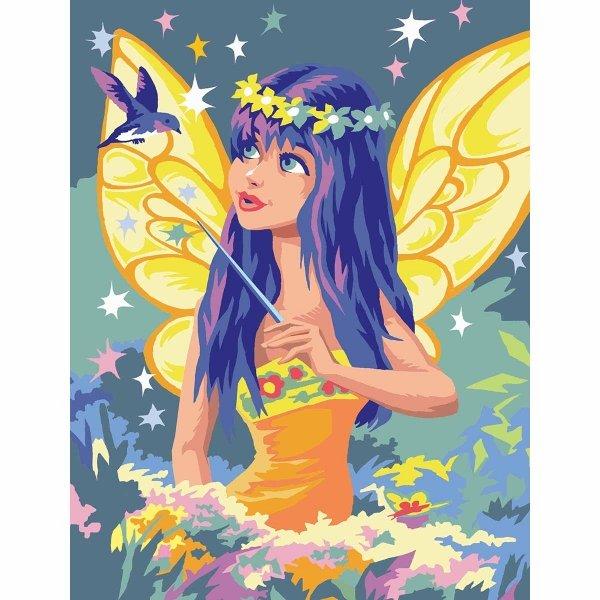 ■ Golden Fairy - Medium Paint By Numbers by KSG on Schoolbooks.ie