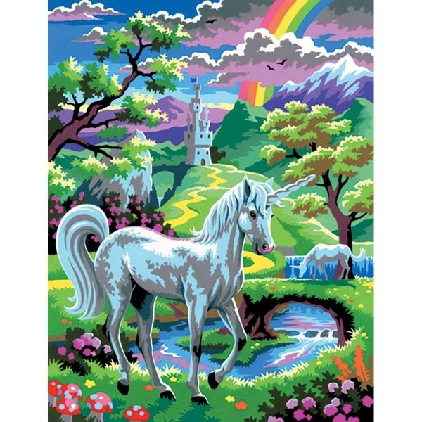 ■ Unicorn - Medium - Paint By Numbers by KSG on Schoolbooks.ie