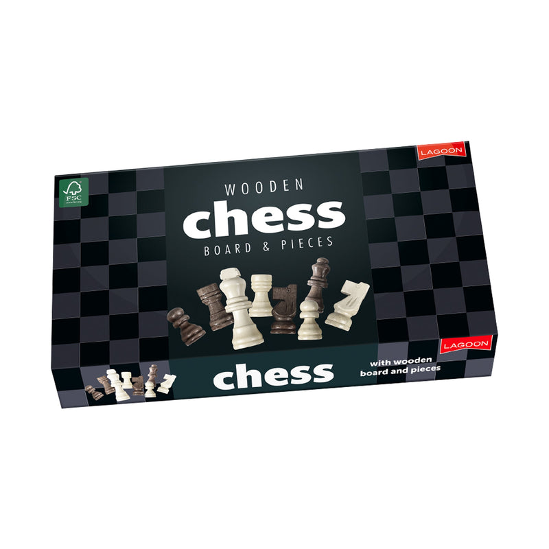 Chess - Wooden Board and Pieces by Lagoon on Schoolbooks.ie