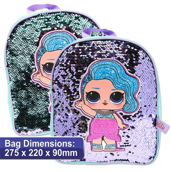 ■ L.O.L Surprise! - Nursery Backpack With Reversible Sequins - Blue by L.O.L. Surprise! on Schoolbooks.ie