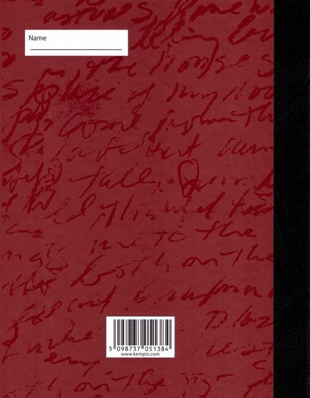 Notebook - 9x7 - Hardback - 120 Page - Red Cover by Lismore on Schoolbooks.ie