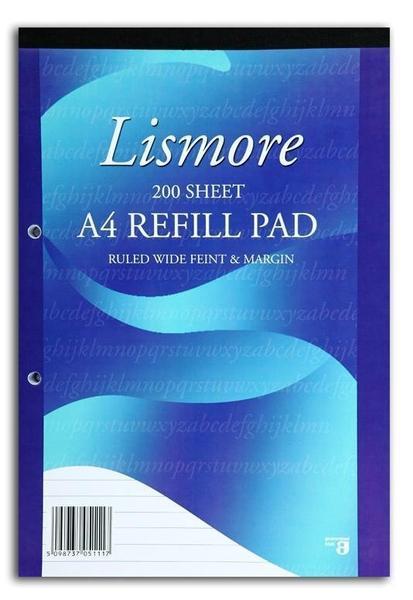 Refill Pad - A4 - 400 Page by Lismore on Schoolbooks.ie