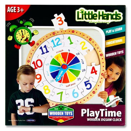 ■ Little Hands Wooden Jigsaw Clock Puzzle by Little Hands on Schoolbooks.ie