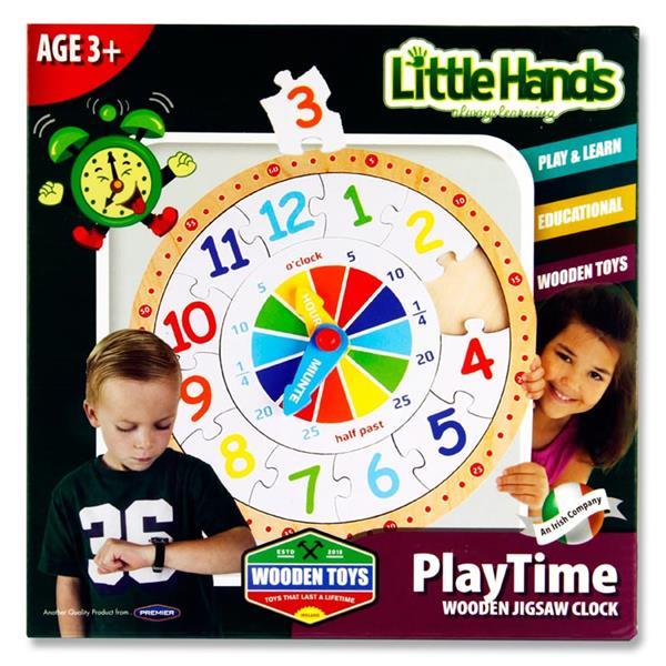 Little Hands Wooden Jigsaw Clock Puzzle by Little Hands on Schoolbooks.ie