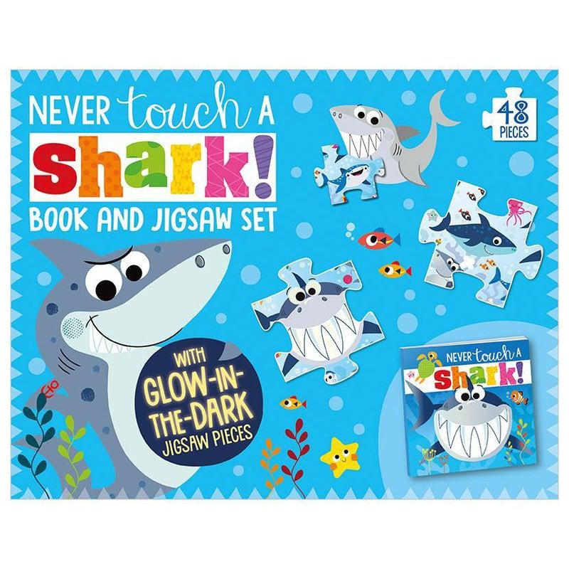 Never Touch A Shark Book and Jigsaw Boxset by Make Believe Ideas on Schoolbooks.ie