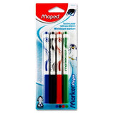 Maped - 4 Marker'peps Whiteboard Markers - Assorted Colours by Maped on Schoolbooks.ie