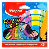 ■ Maped Color'peps Box 6 Squared Sidewalk Chalks by Maped on Schoolbooks.ie