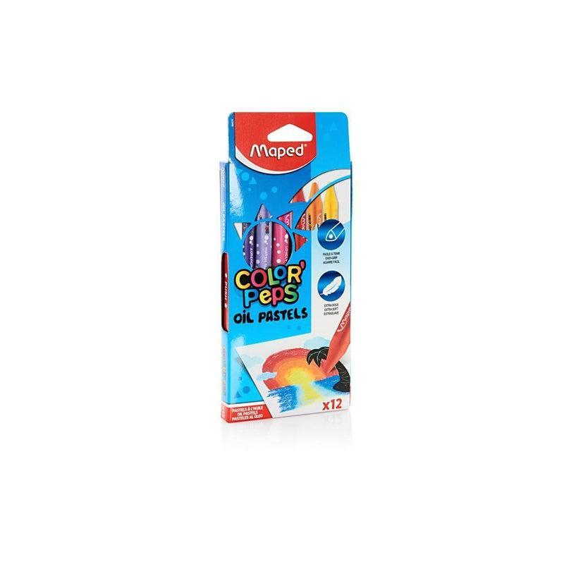 Maped - Color'peps Box of 12 Oil Pastels by Maped on Schoolbooks.ie