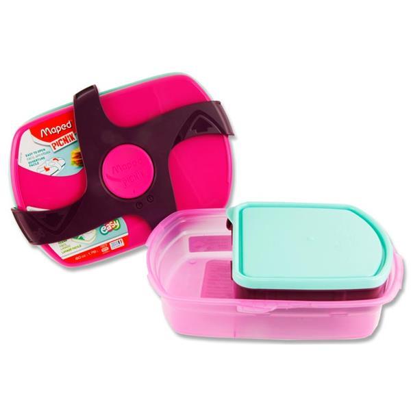 Maped - Picnik Concept - Twist 1.78 litre Lunch Box - Pink by Maped on Schoolbooks.ie