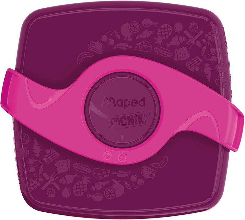 Maped - Picnik Concept - Twist Sandwich Box - Pink by Maped on Schoolbooks.ie