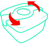 Maped - Picnik Concept - Twist Sandwich Box - Red by Maped on Schoolbooks.ie