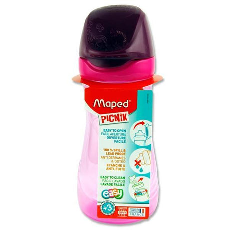 Maped Picnik - Origins 430ml Water Bottle - Pink by Maped on Schoolbooks.ie