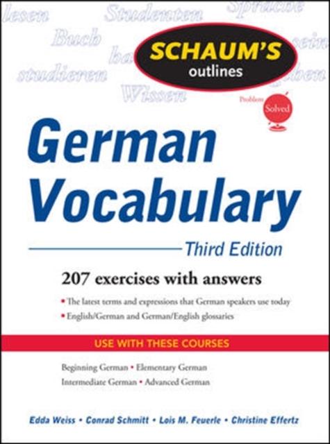 ■ Schaum's Outline of German Vocabulary by McGraw-Hill Education on Schoolbooks.ie