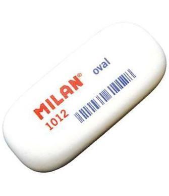 White Oval Eraser - 62mm by Milan on Schoolbooks.ie