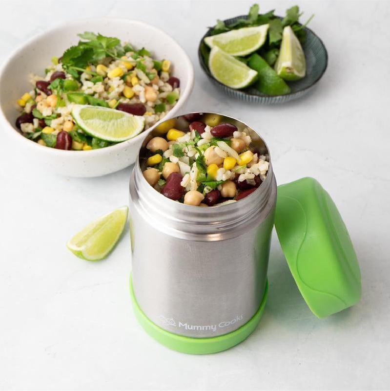 Mummy Cooks - Green Food Flask - 450ml by Mummy Cooks on Schoolbooks.ie