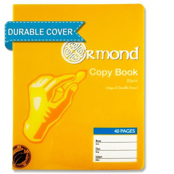 Ormond 40 Page Durable Cover Blank Copy Book by Ormond on Schoolbooks.ie