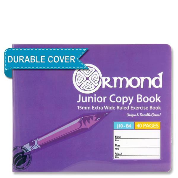Ormond 40 Page J10 B4 Durable Cover Junior Copy Book by Ormond on Schoolbooks.ie