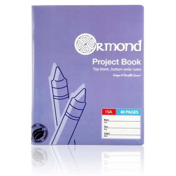 Ormond 40 Page No.15a Durable Cover Project Book by Ormond on Schoolbooks.ie