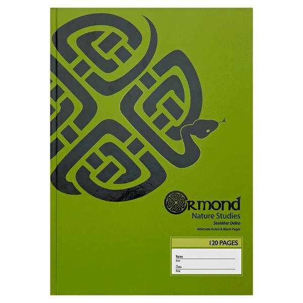 Ormond A4 120 page Hardcover Nature Study Book by Ormond on Schoolbooks.ie
